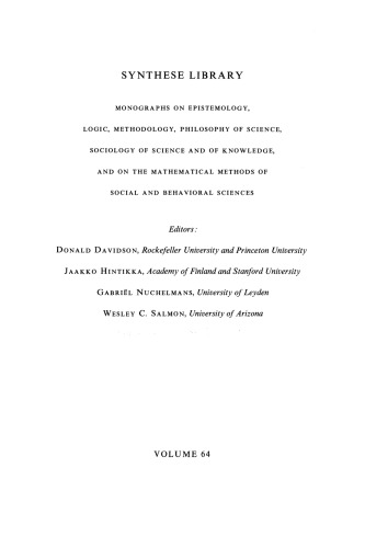 PSA 1972: Proceedings of the 1972 Biennial Meeting of the Philosophy of Science Association