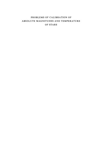 Problems of Calibration of Absolute Magnitudes and Temperature of Stars: Held in Geneva, Switzerland, September 12–15, 1972