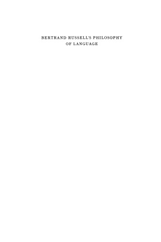 Bertrand Russell’s Philosophy of Language