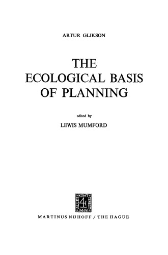 The Ecological Basis of Planning