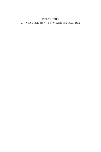 Burakumin: A Japanese Minority and Education