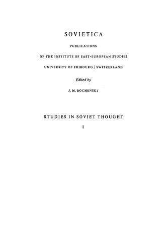 Studies in Soviet Thought
