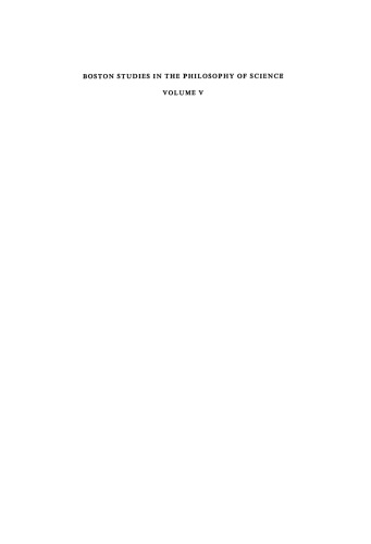 Proceedings of the Boston Colloquium for the Philosophy of Science 1966/1968