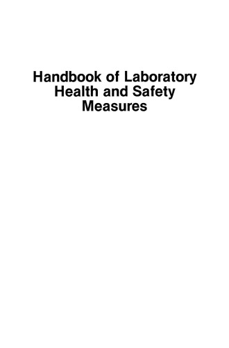 Handbook of Laboratory Health and Safety Measures