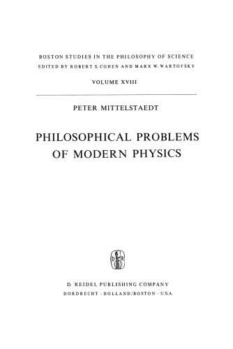 Philosophical Problems of Modern Physics