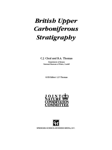 British Upper Carboniferous Stratigraphy