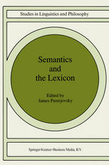 Semantics and the Lexicon