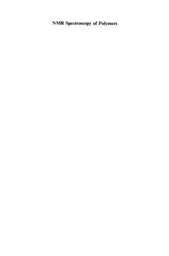 NMR Spectroscopy of Polymers