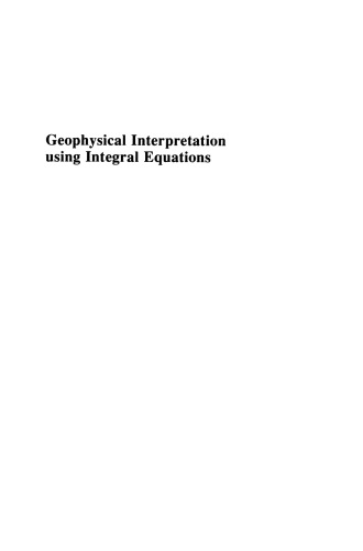 Geophysical Interpretation using Integral Equations