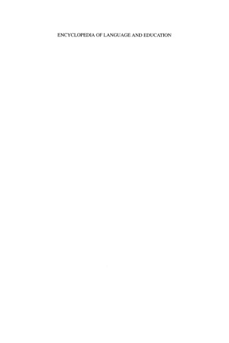 Encyclopedia of Language and Education: Research Methods in Language and Education