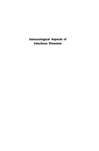 Immunological Aspects of Infectious Diseases