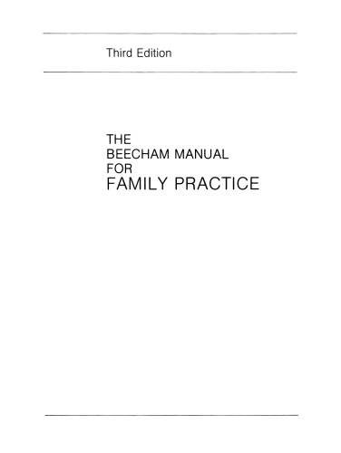 The Beecham Manual for Family Practice