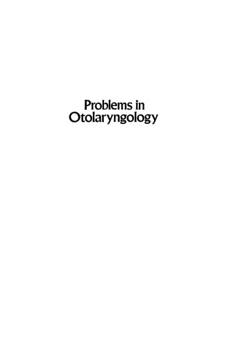 Problems in Otolaryngology