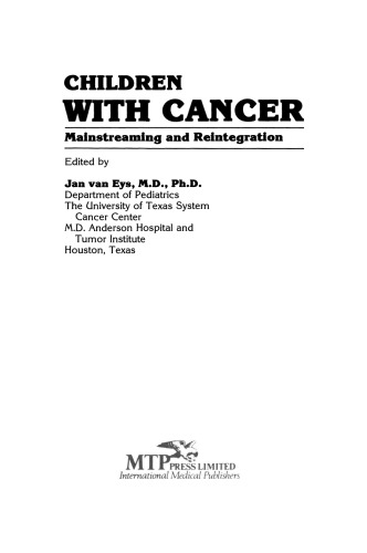 Children with Cancer: Mainstreaming and Reintegration
