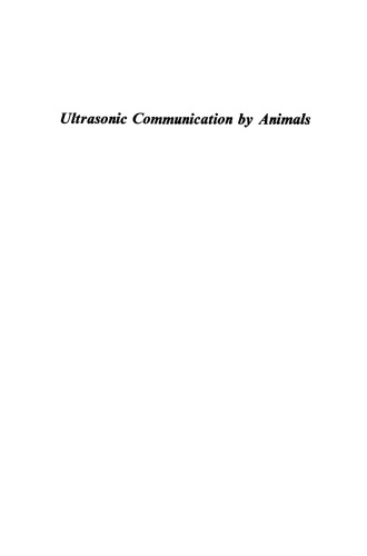 Ultrasonic Communication by Animals