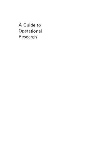 A Guide to Operational Research
