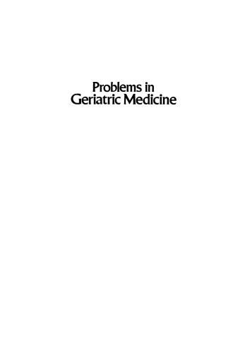 Problems in Geriatric Medicine