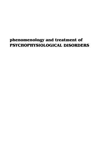 phenomenology and treatment of Psychophysiological Disorders