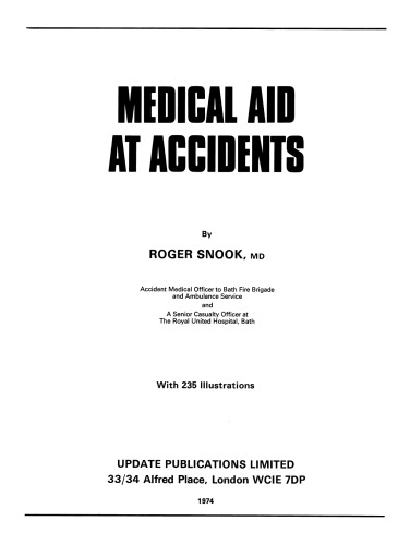 Medical Aid at Accidents
