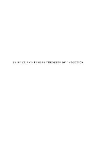 Peirce’s and Lewis’s Theories of Induction