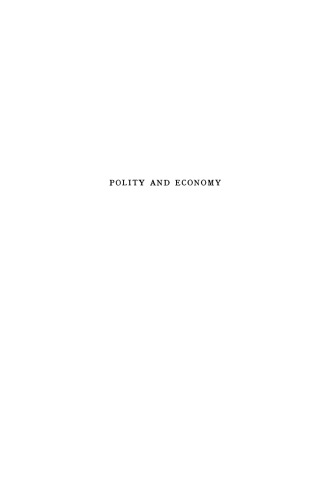Polity and Economy: An Interpretation of the Principles of Adam Smith
