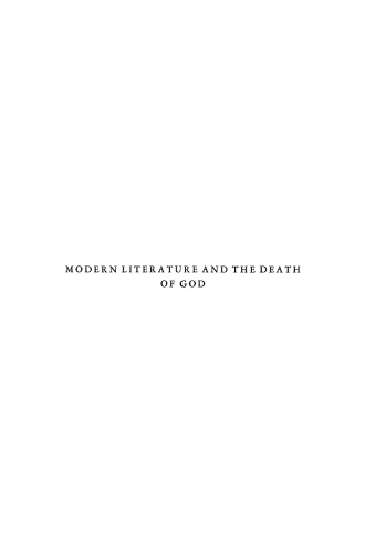 Modern Literature and the Death of God