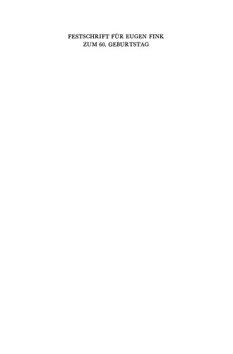 Beispiele: Festschrift für Eugen Fink zum 60. Geburtstag
