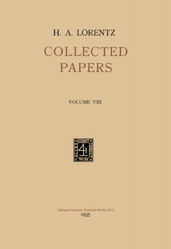 Collected Papers: Volume VIII