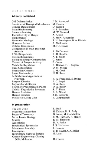 Biochemical Genetics