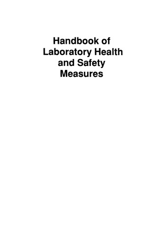 Handbook of Laboratory Health and Safety Measures