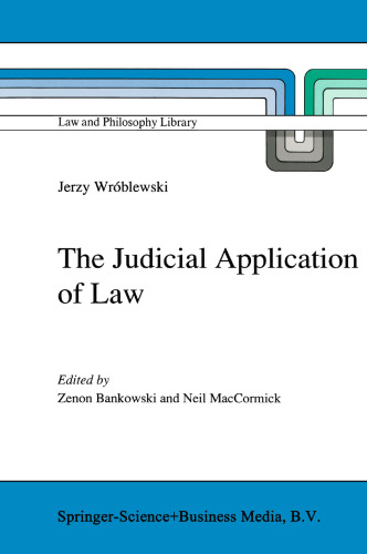 The Judicial Application of Law