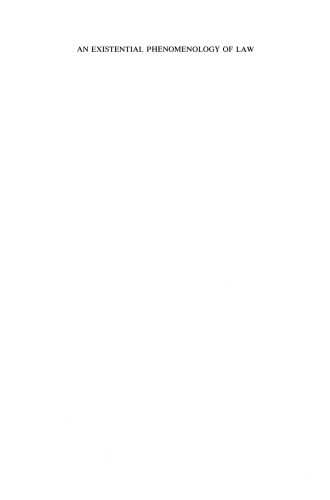 An Existential Phenomenology of Law: Maurice Merleau-Ponty