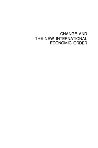 Change and the New International Economic Order