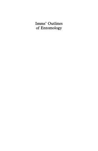 Imms’ Outlines of Entomology