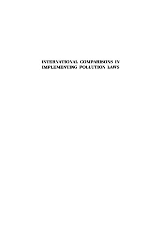 International Comparisons in Implementing Pollution Laws