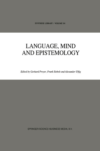 Language, Mind and Epistemology: On Donald Davidson’s Philosophy