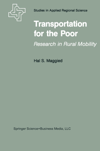 Transportation for the Poor: Research in Rural Mobility