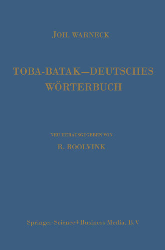 Toba-Batak—Deutsches Wörterbuch