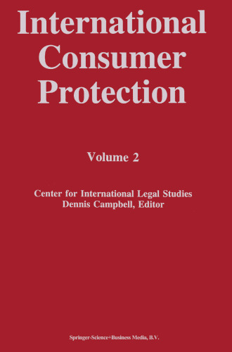 International Consumer Protection: Volume 2