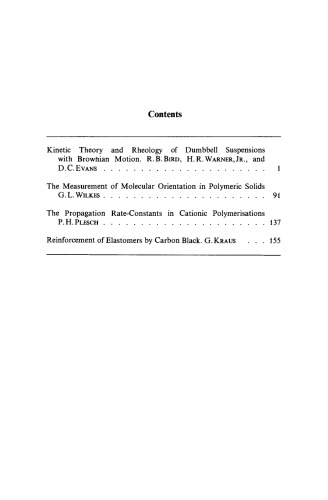 Fortschritte der Hochpolymeren-Forschung