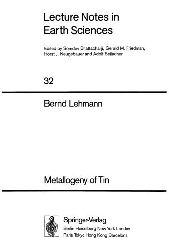 Metallogeny of Tin