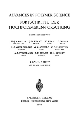 Fortschritte der Hochpolymeren-Forschung