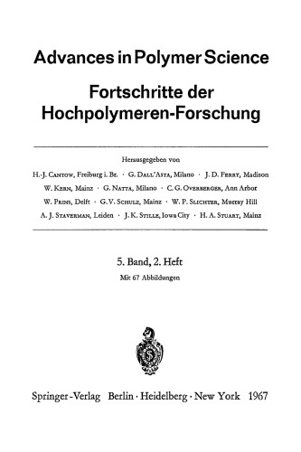 Fortschritte der Hochpolymeren-Forschung