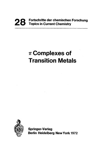 π Complexes of Transition Metals