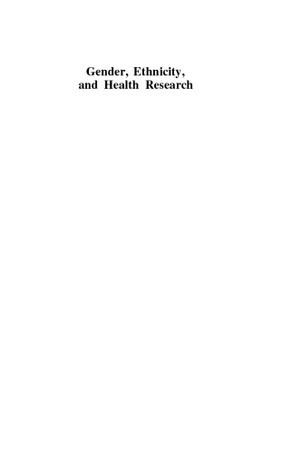 Gender, Ethnicity, and Health Research