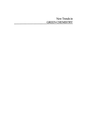 New Trends in Green Chemistry