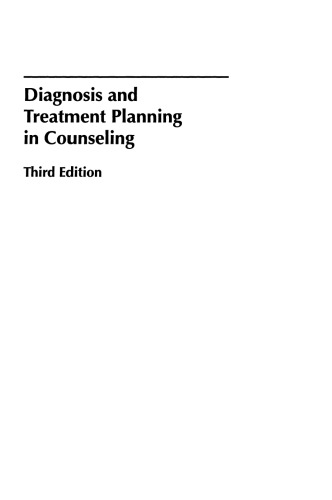 Diagnosis and Treatment Planning in Counseling