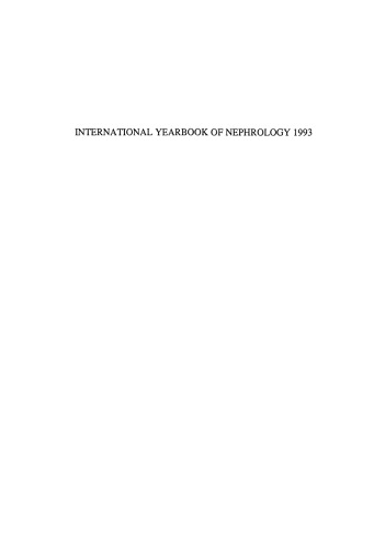 International Yearbook of Nephrology 1993