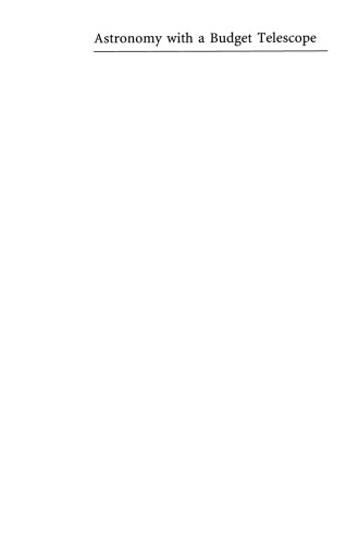 Astronomy with a Budget Telescope