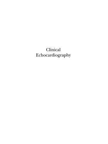 Clinical Echocardiography
